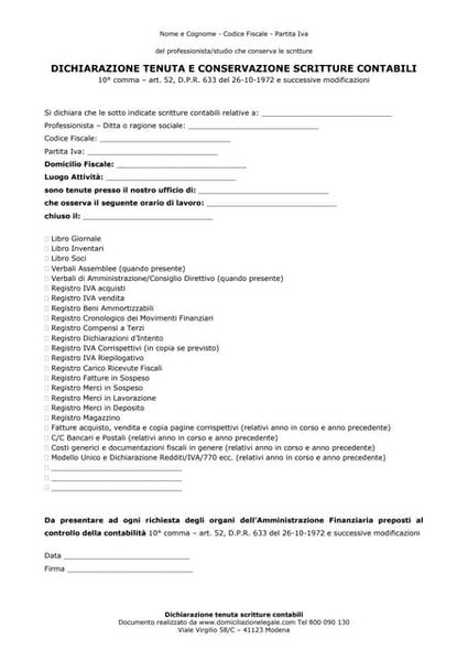 Lettera per Cessione Ramo di Azienda