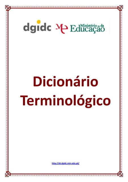 Dicionário terminológico