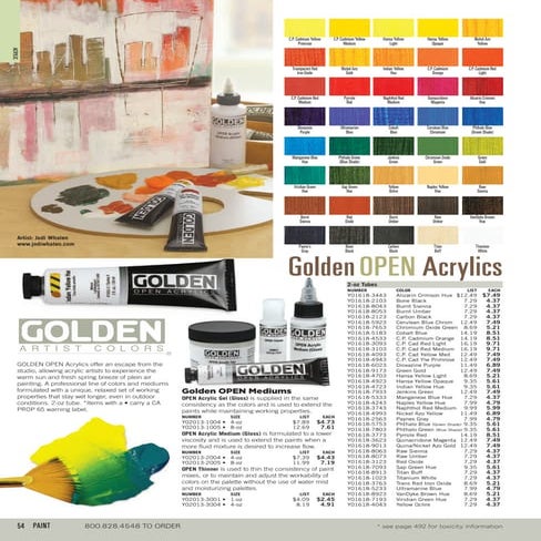 Catalog Page, Blick Art Supplies