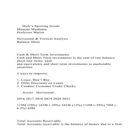 HORIZONTAL ANALYSIS OF INCOME STATEMENT AND BALANCE SHEET[1].pptx