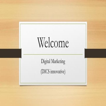 Master Social Media Marketing at DICS Innovatives, Delhi