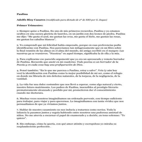 Dictados de 2º de ESO 2011 2012