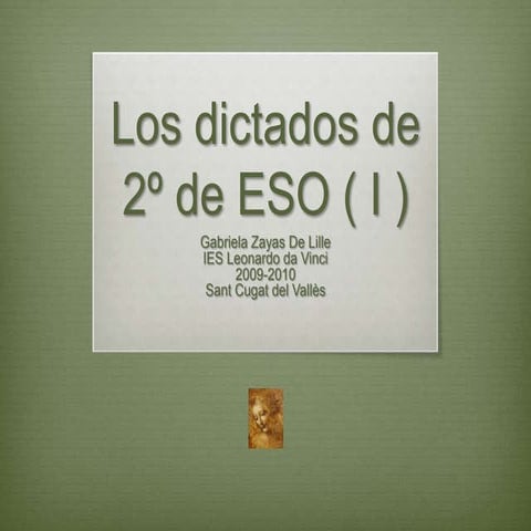 Dictados De Eso 2 Primer Trimestre1