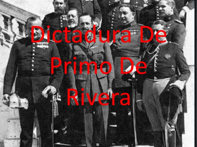 Dictadura de primo de rivera