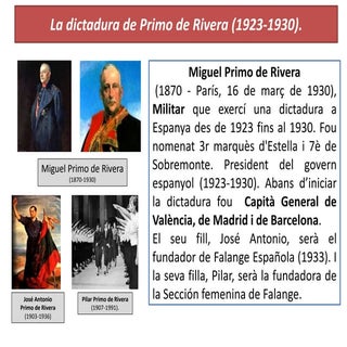 Dictadura de Primo de Rivera (1923 ...