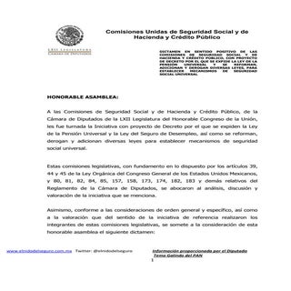 Dictamen seguro desempleo y pension...