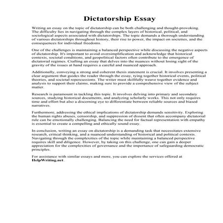 Dictatorship Essay.pdf