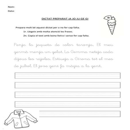 Dictats 2n caligrafia
