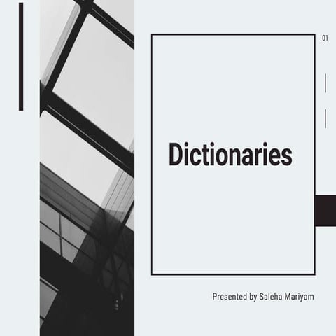 Dictionaries | PPT