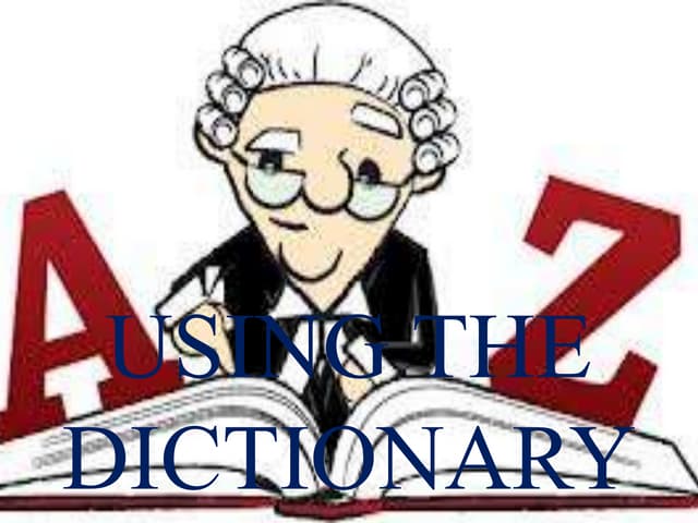 Parts of a Dictionary | PPT