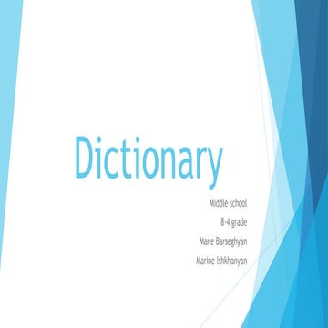 Dictionary | PPT