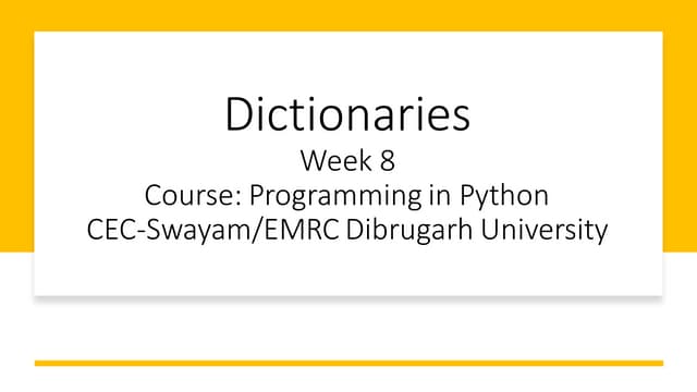 "Python Dictionary: The Key to Efficient Data Storage, Manipulation, and Vers...