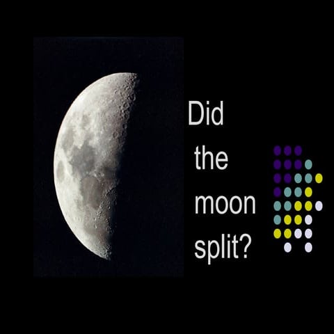 Did The Moon Split