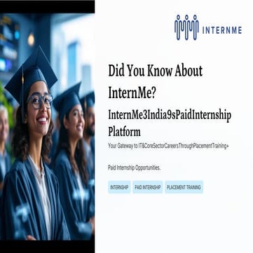 Did You Know About InternMe Platform App | PDF