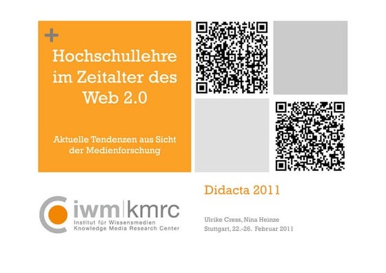 Hochschullehre in Zeiten des Web 2.o
