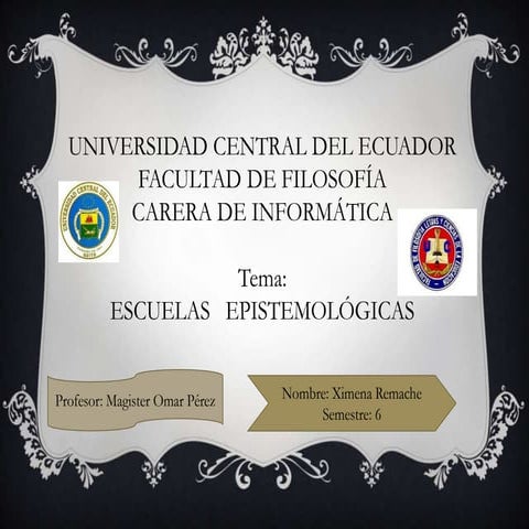 Escuelas Epistemologicas