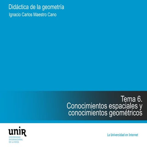 Didactica geometria tema 6 | PDF