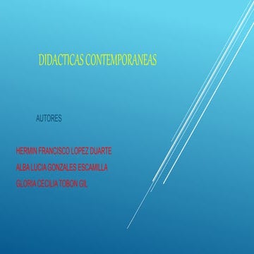 Didacticas contemporaneas.