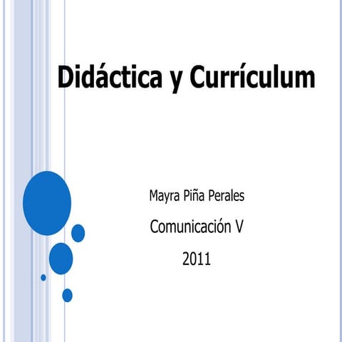 Didactica y curriculum