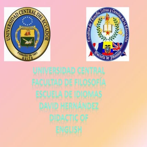 Didactic of english by david hernandez
