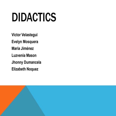 Didactics Theories about Language