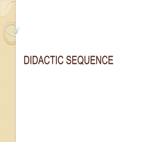 Didactic sequence class