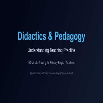 Didactics & Pedagogy Training for P.pptx