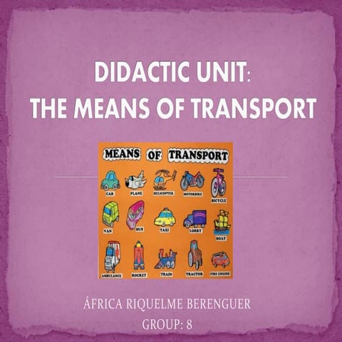 Means of transport | PPTX