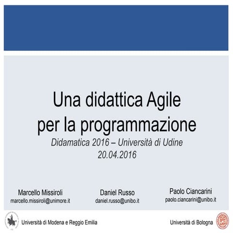 Insegnare Agile