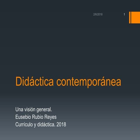 Didáctica contemporánea. foro