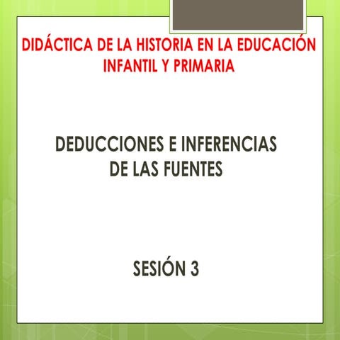 Didáctica de la historia en la educación infantil