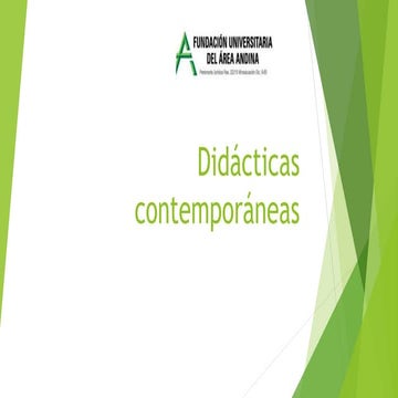 Didácticas  contemporáneas