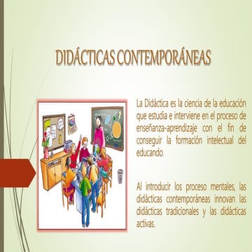 Didácticas contemporáneas