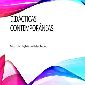 Didácticas contemporáneas