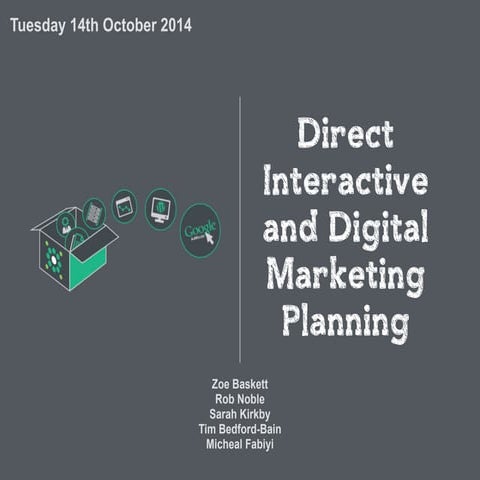 Direct, Interactive & Digital Marketing Planning | PDF