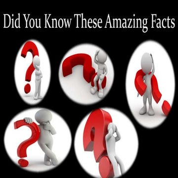 AMAZING FACTS DID YOU KNOW visual data 4