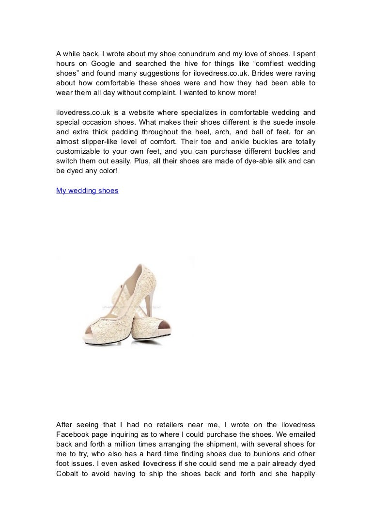 comfiest bridal shoes