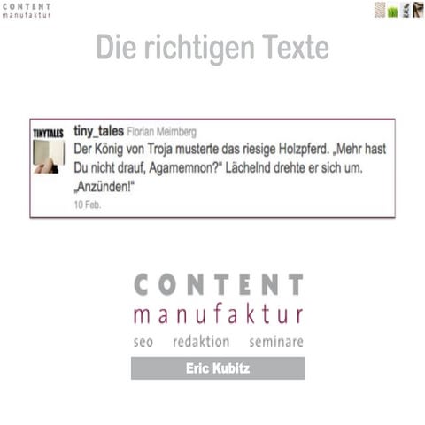 Die richtigen Texte für SEA und SEO
