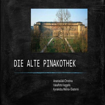 Die alte pinakothek