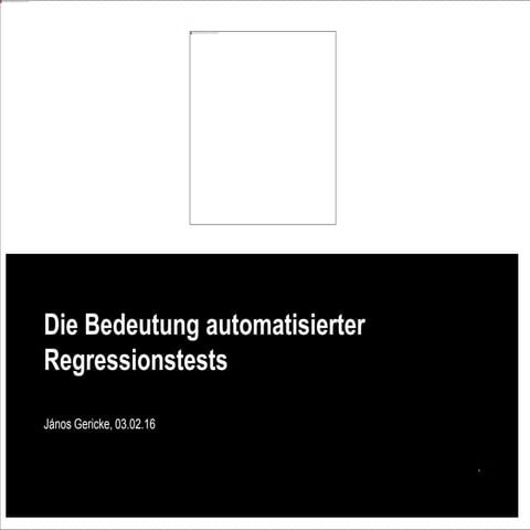 Die Bedeutung Automatisierter Regressionstests