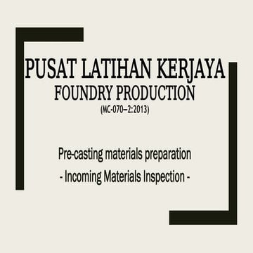DieCasting Materials Preparation.pptx ..............