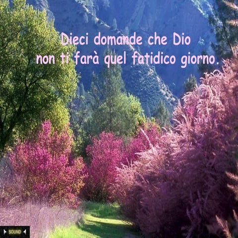 Dieci Domande Che  Dio Non Ti Farà