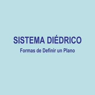 Diedrico definicionplano