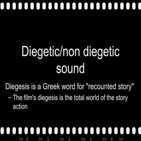 Diegetic Sound Production