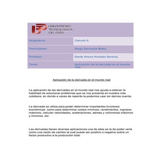 Diego Bernaola Matto-Calculo II