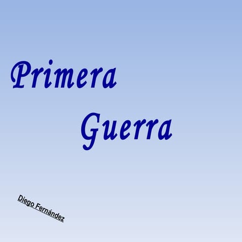 Diego fernández   1ª guerra mundial