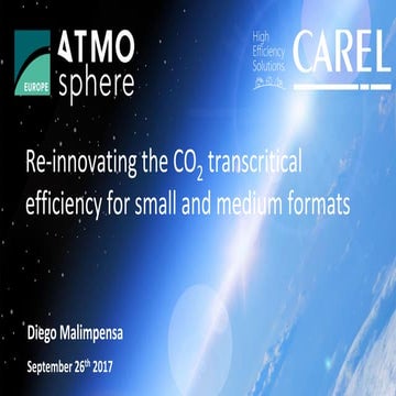 Re-innovating the CO2 transcritical efficiency for small and medium formats