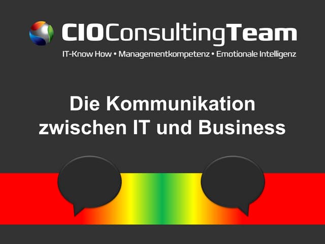 Die Kommunikation zwischen IT und B...