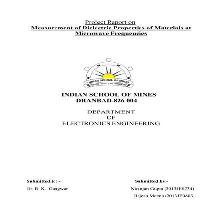 Dielectic measurement final