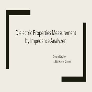 Dielectric property measurement